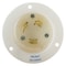 Hubbell Wiring Device-Kellems Flanged Locking Inlet, 30 A, 240V AC, Single Phase, 2 Pole, White HBL2605 - alternate 2